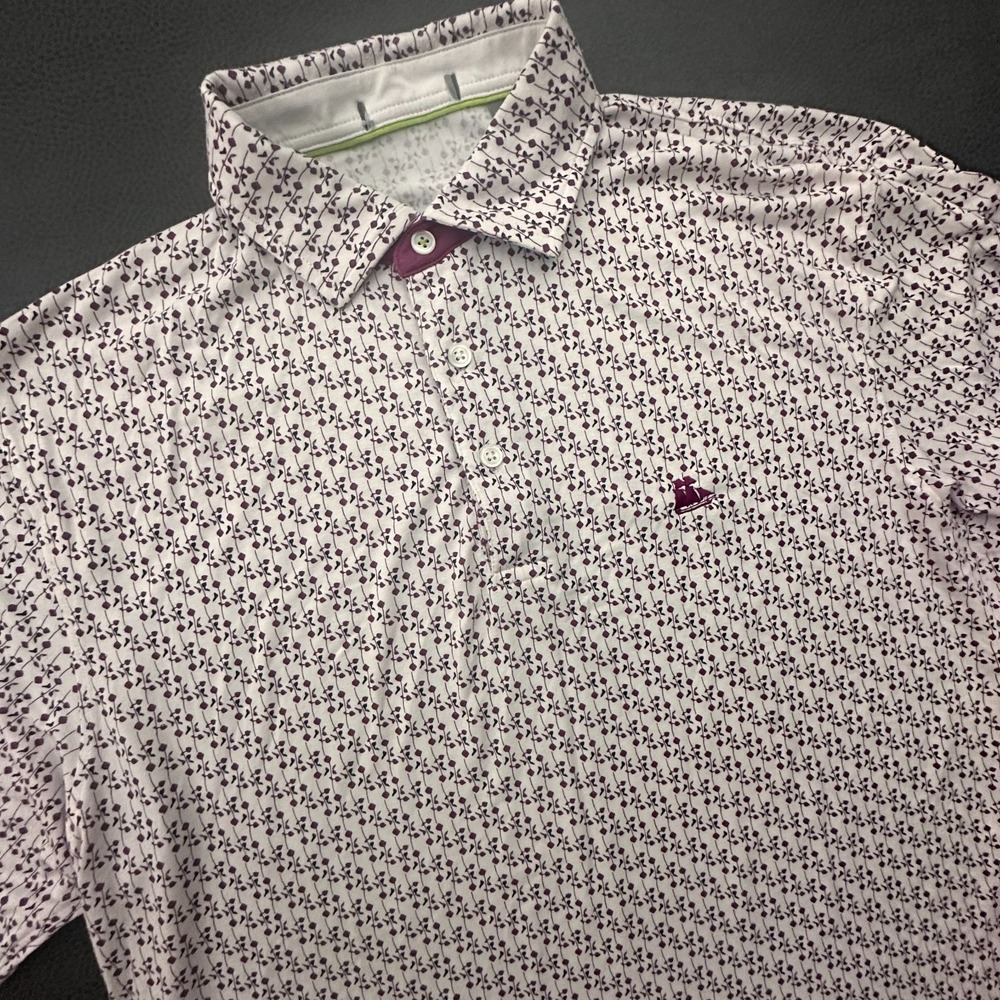 Tasc Bamboo Shirt Mens Large Maroon The Landings Golf Polo Savannah GA Modal